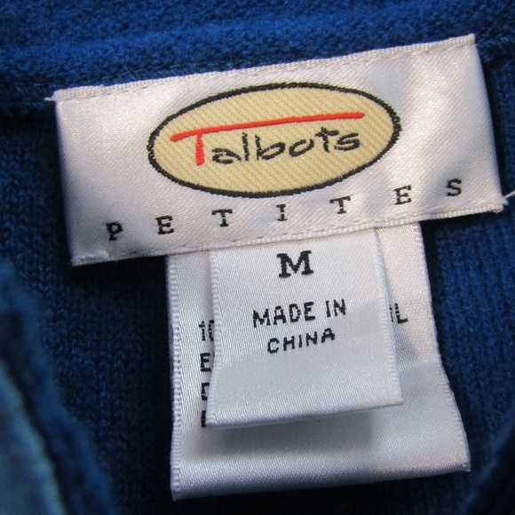 Talbots Merino Wool Blazer w/ Velvet Trim Size M - Picture 5 of 6